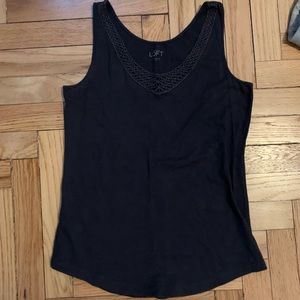 2/$15 LOFT lace trim tank